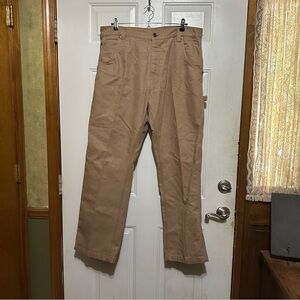 Craftsman Men's Relaxed Tan‎ Canvas Work Carpenter Outdoor Pants 38W X 32L